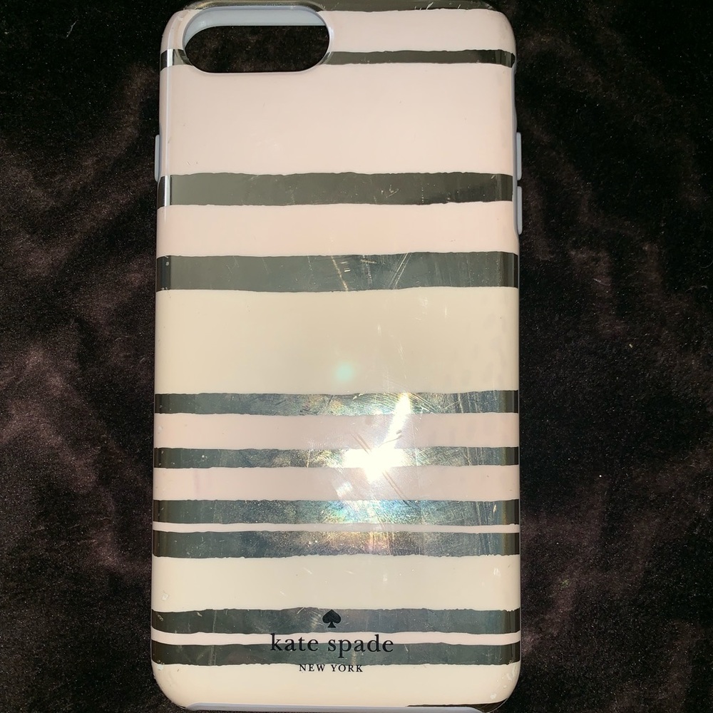 Kate spade striped iPhone 7+ case